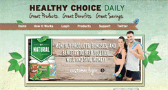 Desktop Screenshot of healthychoicedaily.com