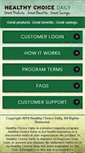 Mobile Screenshot of healthychoicedaily.com